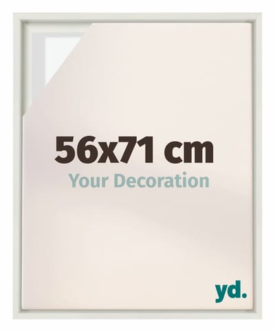 Your Decoration - Baklijst 56x71 cm - Wit Mat - Baklijst voor Canvas - MDF - Lyon