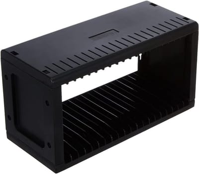 SAVI® Cd Opbergdoos - Cd Opbergsysteem - Cd Koffer - Zwart - 32cm x 14cm x 6cm