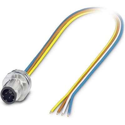 Phoenix Contact 1551558 Sensor/actuator inbouwconnector M12 Aantal polen (sensoren): 4 Stekker, inbouw 0.50 m 1 stuk(s)