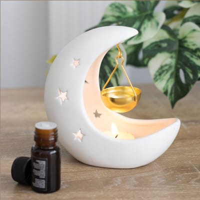 Waxbrander/oliebrander hangende maan - Wit