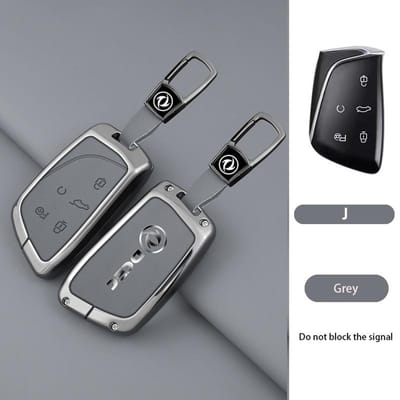 Nouvelle Coque de Clé Pour Dongfeng Motor G59 Dfsk Aeolus Alliage de Zinc Housse de Boîtier de Clé à Distance de Voiture Porte-Clés Accessoires gray