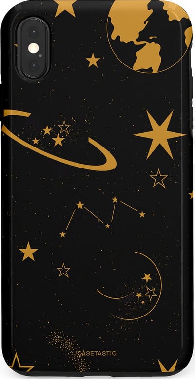 Casetastic Hoesje Geschikt voor Apple iPhone Xs Max - Stijlvolle Beschermende Duo-layer Case - Nachtelijk uitzicht