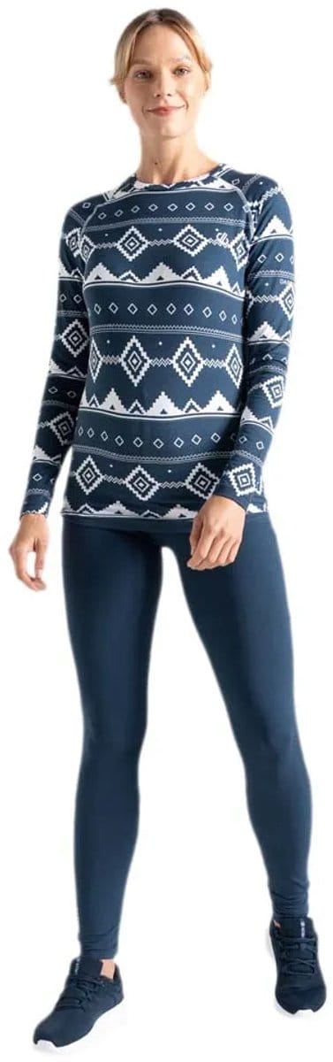 Dare2b Exchange Iii Lange Mouwen Basislaagset Blauw 34 Vrouw