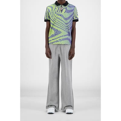 Daily Paper Purple Green Swirl Habike T-shirt Maat: XS | Sport Shirts Outlet | Unisex | Paars