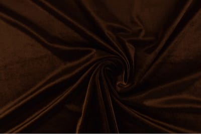 Stretch fluweel - Bruin - 1 meter - Per meter - Velvet stof