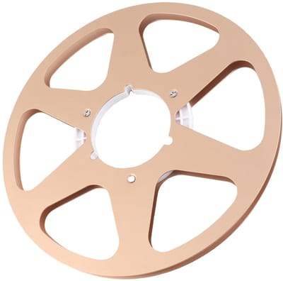 Cosensi- Spoel 1/4 10,5 Inch - Hoge Sterkte Aluminium - Lege Rolband - Compatibel met STUDER/NAGRA - 6 Gaten voor Windweerstand - Roestvrijstalen Schroeven