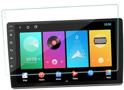 Dailygoods- Navigatieschermbeschermer Premium Bescherming - Antiglans - Vingerafdrukbestendig - Eenvoudige Installatie - Gehard Glas - 10 Inch - Screenprotector