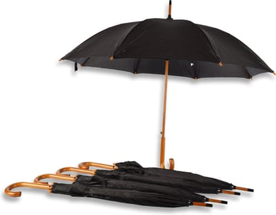 Paraplu 5 stuks - Set van 5 Sterke Zwarte Paraplu's - Automatisch & Opvouwbaar – 102cm - Voor Volwassenen - Elegant en Functioneel
