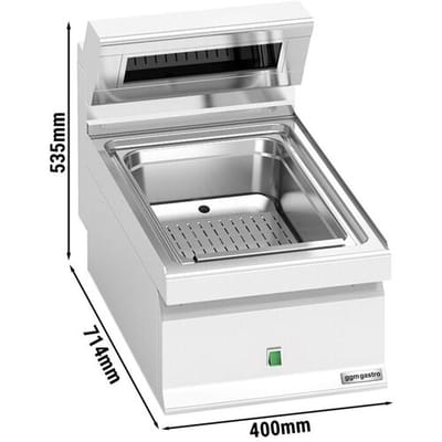 GGM Gastro Pommeswärmer - 1 kW - 1x GN 1/1 Zilver