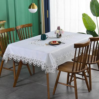 Kant Europese Stijl Moderne Eenvoudige Tafelkleed Huishoudelijke Decoratieve Koffietafelkleed Rond Tafelkleed Meubilair Stofdicht Doek 60x60cm