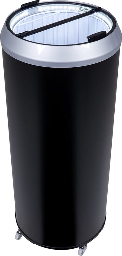 Gastro-Cool PT75 - Party Cooler/Koelton 73 Liter - LED - Zwart/Wit 414500