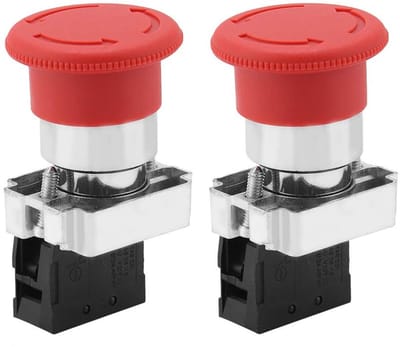 JGS Premium - Zwarte kastdeurknop paddestoel enkele gat trekgreep - Set van 12 - Ø30 mm - Aluminiumlegering