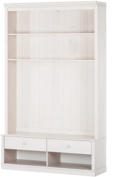 Anita-Boekenkast Lowboard - 2-laden - Wit