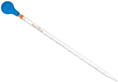 Graduated Drip Pipette Set van Borosilicaatglas met Rubber Dop voor Vloeistofoverdracht, Ideaal voor Essentiële Olie, Zuren en Laboratoriumgebruik, 10ml