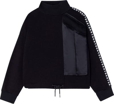 Dkny D35r77-09b Sweatshirt Zwart 10 Years Meisjes