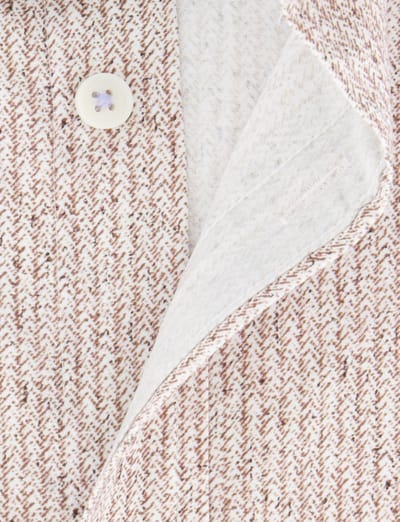 Giordano casual overhemd korte mouw beige