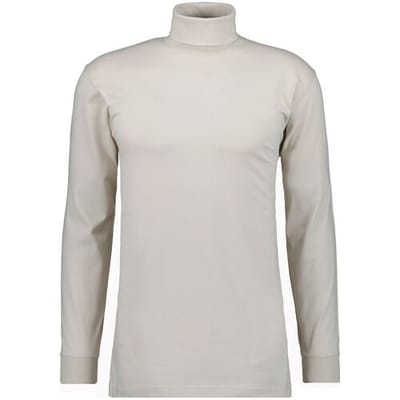 Ragman Long Sleeve Uni Col T-Shirt Single Jersey Licht Beige / male