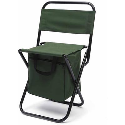 Opvouwbare Stoel Outdoor Camping Draagbare Opvouwbare Rugleuning Stoel Vissen Vrije Tijd Stoel met Tas Groen groen