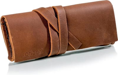 Genuine Leather Handmade Glasses Case - Fair Trade Sunglasses Cover with 100% Protection for Men and Women