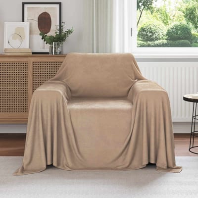 vidaXL Kleden 6 st Camel 210 x 140 cm 2.48 kg Fleece