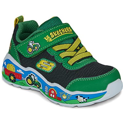 Skechers Play Scene-Barn-Squad Buddies - Jongens Sneakers - Groen