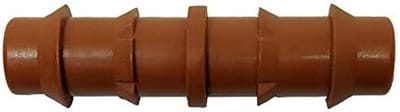 Druppelverbinding - Verbindingsstuk - Druppelirrigatie - Hoogwaardig acetaat - 16 mm - Bruin