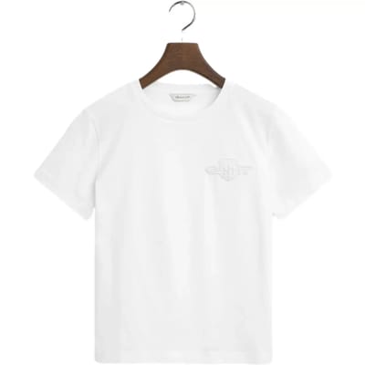 Dames T-shirt regular Gant Tonal Shield