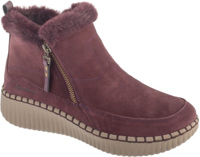Skechers Wilshire Blvd - Fresh Zip, Vrouwen, Kastanjebruin, Laarzen, maat: 37