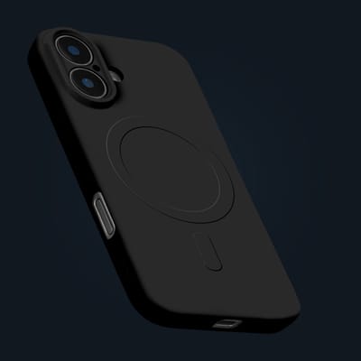 My Style Hoesje geschikt voor Apple iPhone 7 MagSafe Telefoonhoesje Flexibel TPU | My Style Protective Flex Backcover | Geschikt voor MagSafe | Geschikt voor Draadloos Opladen met Magnetische Ring | Geschikt voor MagSafe Case - Zwart