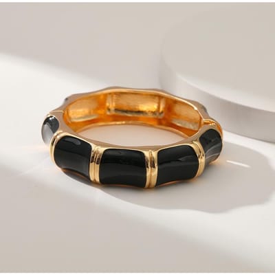 Boho Koffie Irreguliere Acrylhars Chunky Armbanden voor Vrouwen aan de Hand Goth Geometrische Metalen Bedel Armbanden Koppel Sieraden Cadeau orange