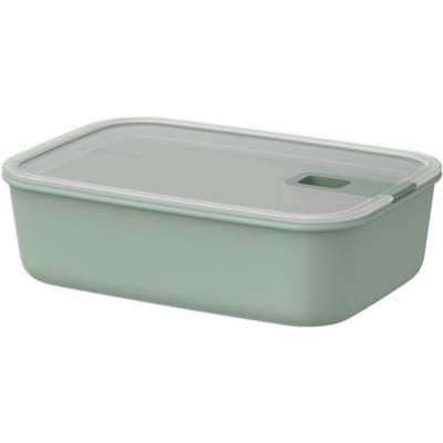 Mepal Vershouddoos EasyClip - 1.5 l - Vershoudbakjes met schuifsluiting - Geschikt voor magnetron. stoomoven. koelkast en vriezer - Nordic sage