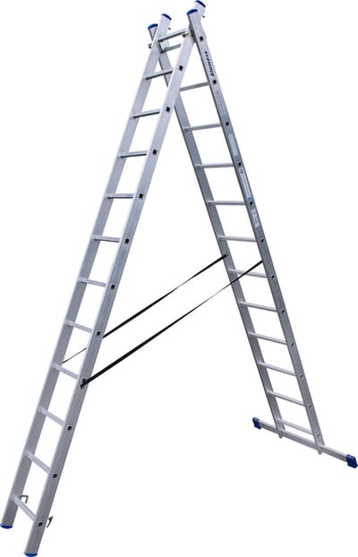 Alumexx reformladder - 2x12 Treden - Lengte 529 cm - Aluminium