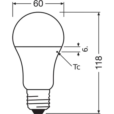 OSRAM HOMELIGHTING 4058075831865 LED-lamp Energielabel F (A - G) E27 Peer 10 W = 75 W Neutraalwit (Ø x l) 60 mm x 113 mm 1 stuk(s)