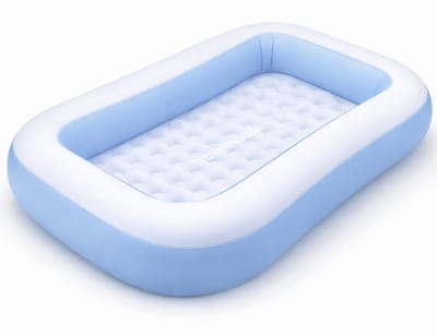 Travelhawk Zwembad - Speelzwembad - Zwembad Kinderen - Opblaasbaar - 166x100x25cm - 90L - Blauw