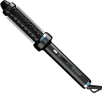 Revamp Keramische Krulborstel 30 mm - Fohnborstel met Ionentechnologie - Warmteborstel - Thermal Brush - Lichtgewicht - Blowout Brush - 3 Meter Salonkabel - Voor Krullen, Golven en Volume - Hitte Borstel - BR1300 - Zwart