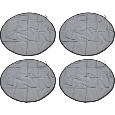 4 pièces Couvercle en Maille pour Barils de Pluie avec Cordon de Serrage Seaux de Collecte d'Eau Protecteur de Réservoir Écran en Maille pour Seau gray