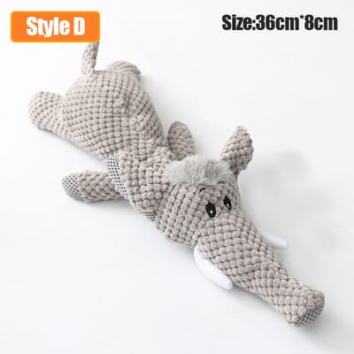 DW4Trading Hondenspeelgoed Olifant 36 cm - Knuffel