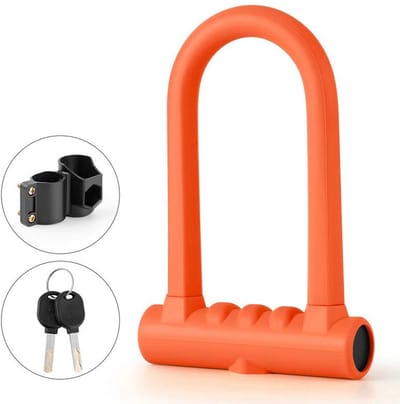 Antidiefstalbeveiliging voor fiets en elektrische scooter, dubbel 5-cijferig combinatieslot, kabeldiameter 12 mm, lengte 105 cm. Geschikt voor fietsen, driewielers, motorfietsen en scooters.