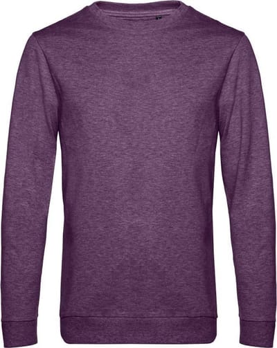 B&C Heren in sweatshirt (Heide Paars)
