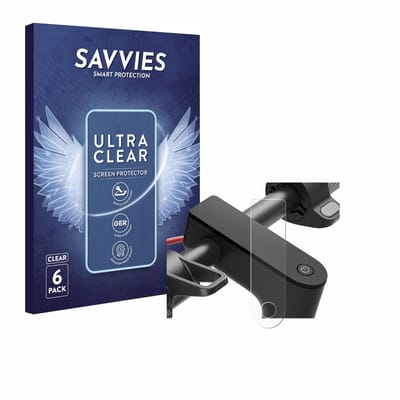 Savvies - Screenprotector voor Xiaomi Electric Scooter 4 - Folie Beschermfolie transparant 6 Stuks