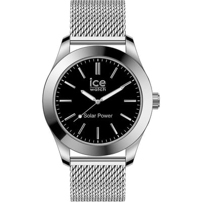 Ice Watch ICE steel - Silver black - Milanese 023795 Horloge - Staal - Zilverkleurig - Ø 40 mm
