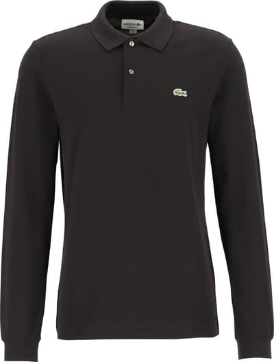 Lacoste Classic Fit polo lange mouw - zwart