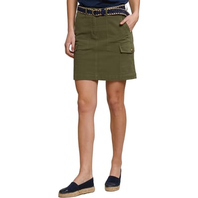 River Woods Khaki Short Skirt Applied Pockets Size: 34 | Mini Skirts Outlet | Dames | Bruin