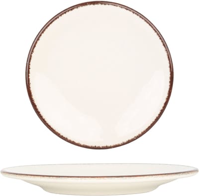 Kütahya Porselen Dessertbord - Atlantis - Porselein - 23 cm - set van 6