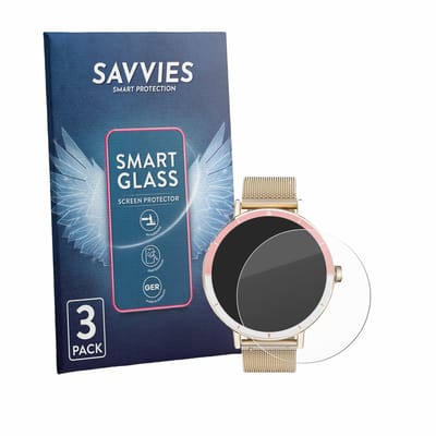 3 Stuks Savvies Screenprotector - geschikt voor Keeponfit Smartwatch 1.27" - beschermfolie glas transparant