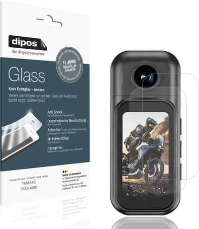 dipos – 2x Matte Pantserfolie geschikt voor TKMARS 26A03008 | 9H Screenprotector