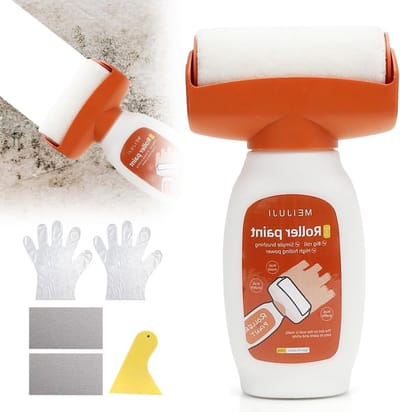 Professionele Muurverf Reparatie Roller met 500g Witte Verf, Ideaal voor Krassen, Vlekken en Scheuren