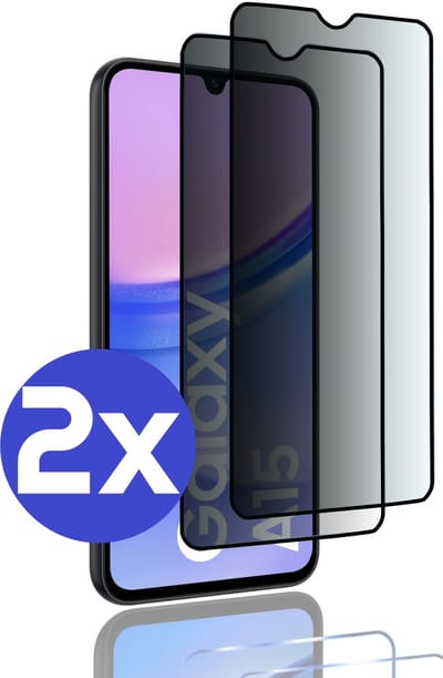 ArmorDrop Privacy Screenprotector Geschikt Voor Samsung A14 - Gehard Glas - 2 Stuks