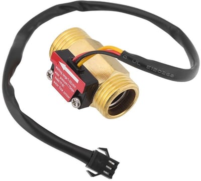 Dailygoods- Waterflowmeter Compact - G1/2'' - Koper - 1-25L/min - Nauwkeurigheid ±3% - Eenvoudige installatie - Doorstromingsmeter