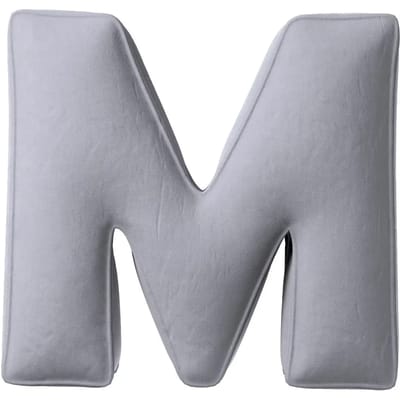 Kussen letter m Yellow Tipi Posh Velvet